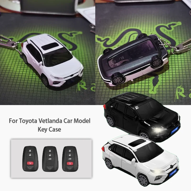 

For Toyota Vetlanda Car Model Key Case for Corolla Prius Camry C-HR RAV4 Highlander Altis Land Cruiser Prado 150 Avalon Key Fob