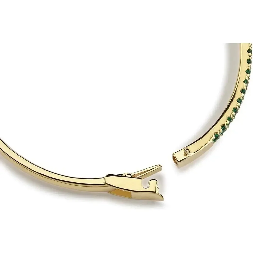 Test Link. Do Not Purchase. No Delivery After Placing The Order. This Product Is Only For Testing！！Stacking Created Emerald Bangle Yellow Gold With Double Safety Lock Clasp