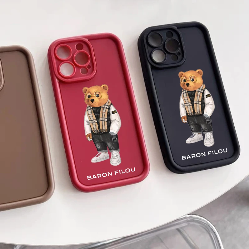 حافظة سيليكون لينة لـ iPhone ، البارون الملون ، يناسب iPhone 15 و 14 و 13 و 12 و 11 ، Pro ، Mini ، 7 ، 8 ، Se ، Plus ، Xr ، Xs ، Max ، فوندا مضاد للسقوط