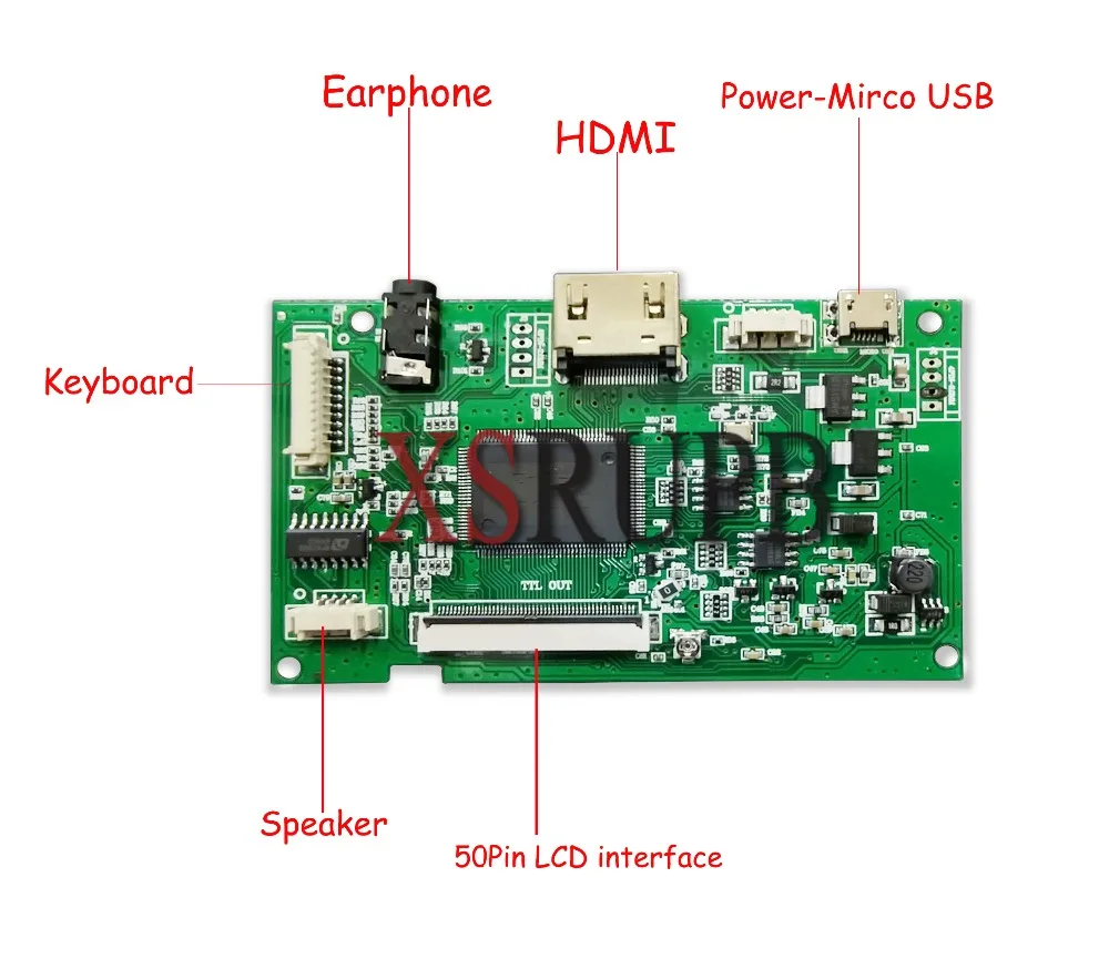 AT070TN92 Driver Board LCD Screen Controller HDMI For Innolux AT070TN90 AT090TN10 AT070TN93 AT080TN52 Micro USB 50 Pins