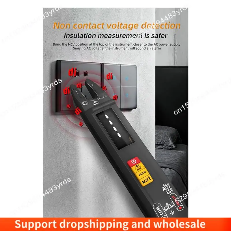 

AA86 Multimeter 6000 Counting Clamp Meter, Smart Mode Charging, Measuring Resistance, Capacitance, Frequency, Continuity, Durabl