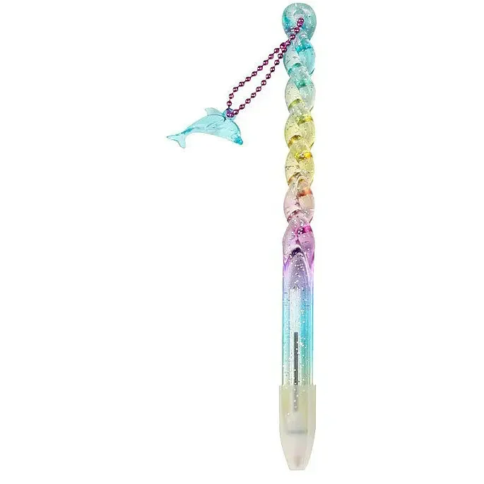 30PCS  String of pen crystal diamonds hanging articles pendant decoration pearl gem jewelry pendant Pendant Penguin shell pen B