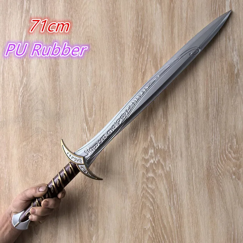 Cosplay 1:1 The Elves King Sword Witch King Sword Ring Spirit Sword Prince of the Elves Weapon Toy Halloween props Rubber