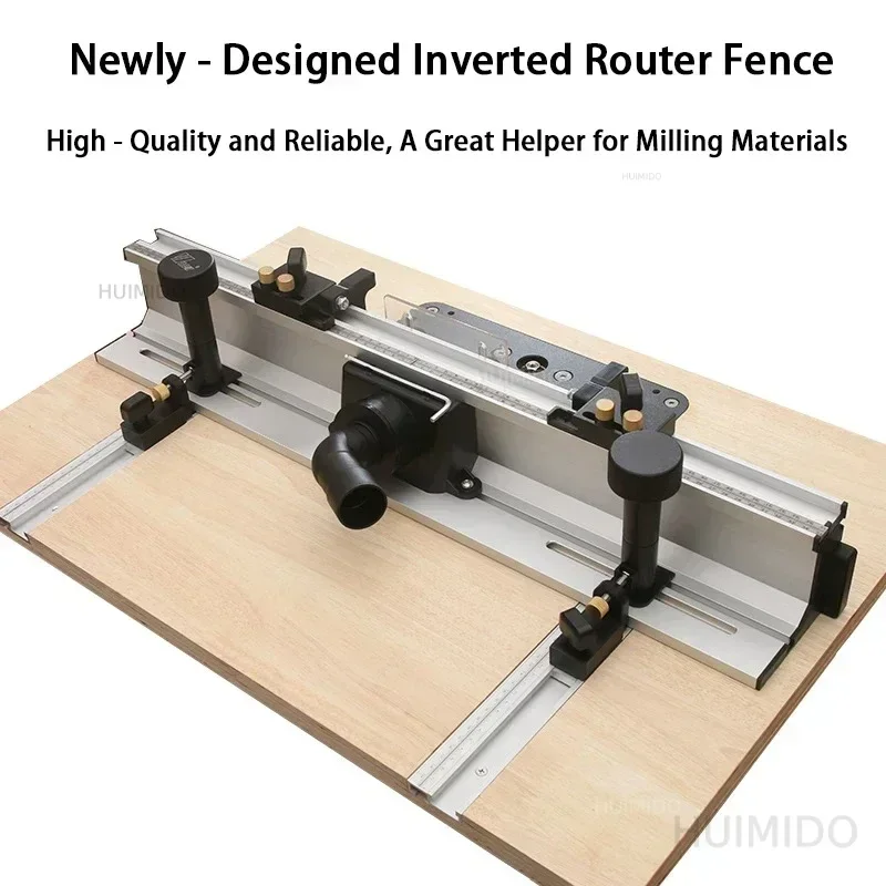 300mm T-Track Sliding Brackets Router Fence 700mm Woodworking Table Aluminum Alloy Profile with Bit Guard DIY Engraving Tool