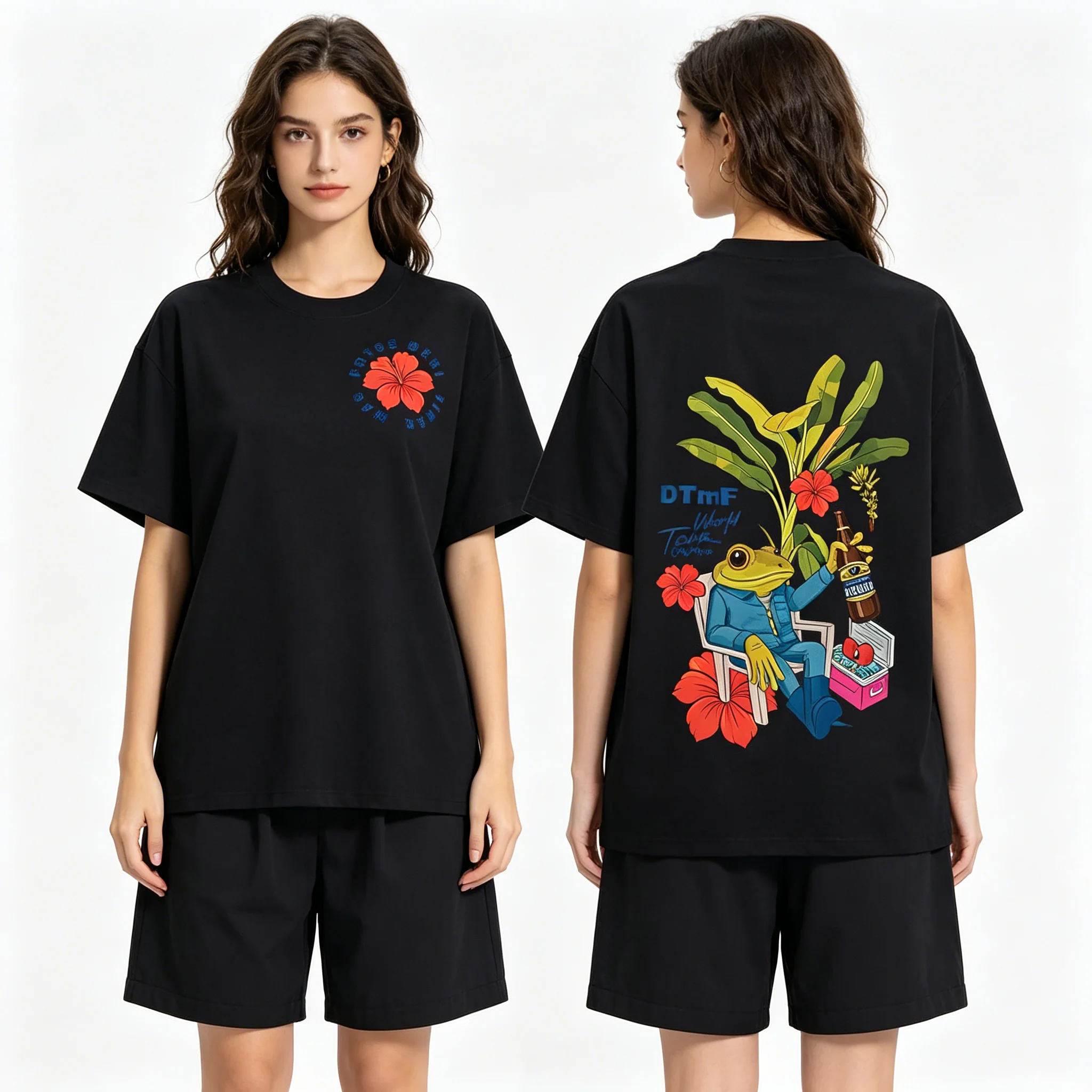 Herren-T-Shirt, Damen-T-Shirt, Jungen- und Mädchen-Top, Erwachsene, Kinder, Eltern-Kind-T-Shirt aus Baumwolle, Kinder-T-Shirts, Rapper Bad Bunny World Tour, Mode, Sommer