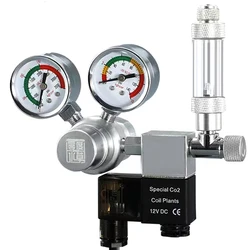 Aquarium CO2 regulator solenoid valve bubble meter plant water grass tankCO2 reaction control system pressure reducing valve