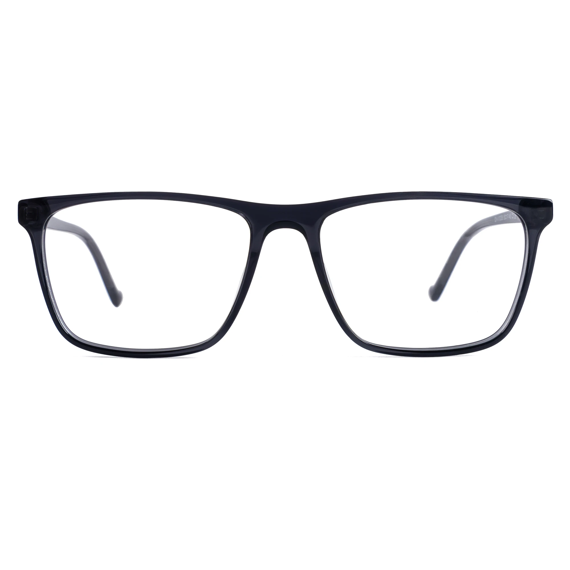 Wooeye square unisex fashion eyeglasses frames can be customized with in-store optional lenses