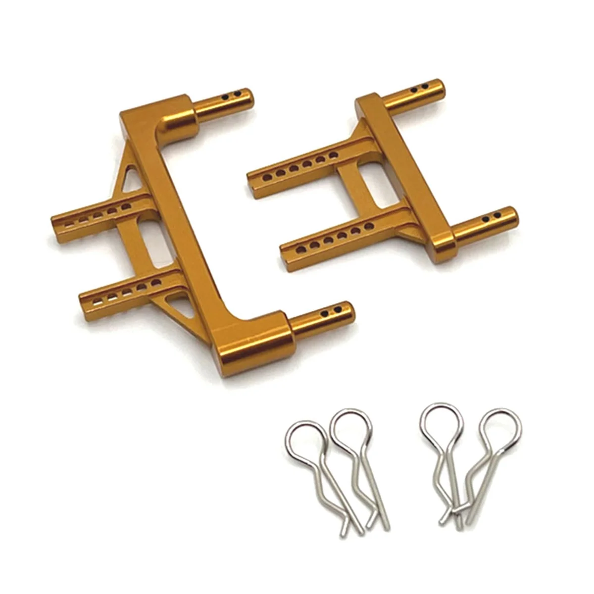 

Y04A Металлическая передняя и задняя стойка для крепления кузова для SCY 1/16 Q130 Детали для обновления радиоуправляемого автомобиля Золото