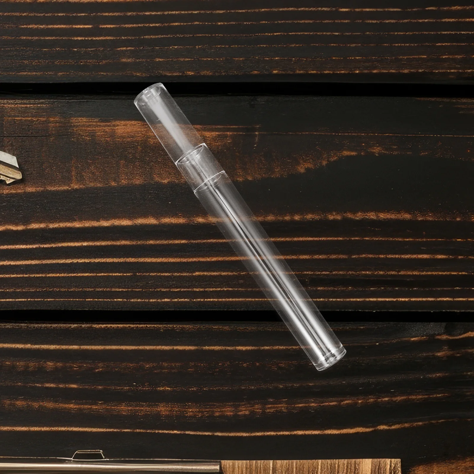 5 pezzi trasparente tubo di stoccaggio pinzette organizzatore impermeabile pinzette per ciglia custodia da viaggio contenitore per strumenti per manicure
