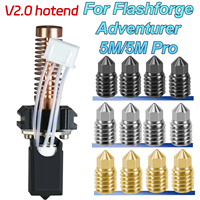 Hotend For Flashforge Adventurer 5M/5M Pro Ceramic Heating Block Kit 280℃ Hot End Pinting Head AD5M Hard Steel Nozzle 3D Parts