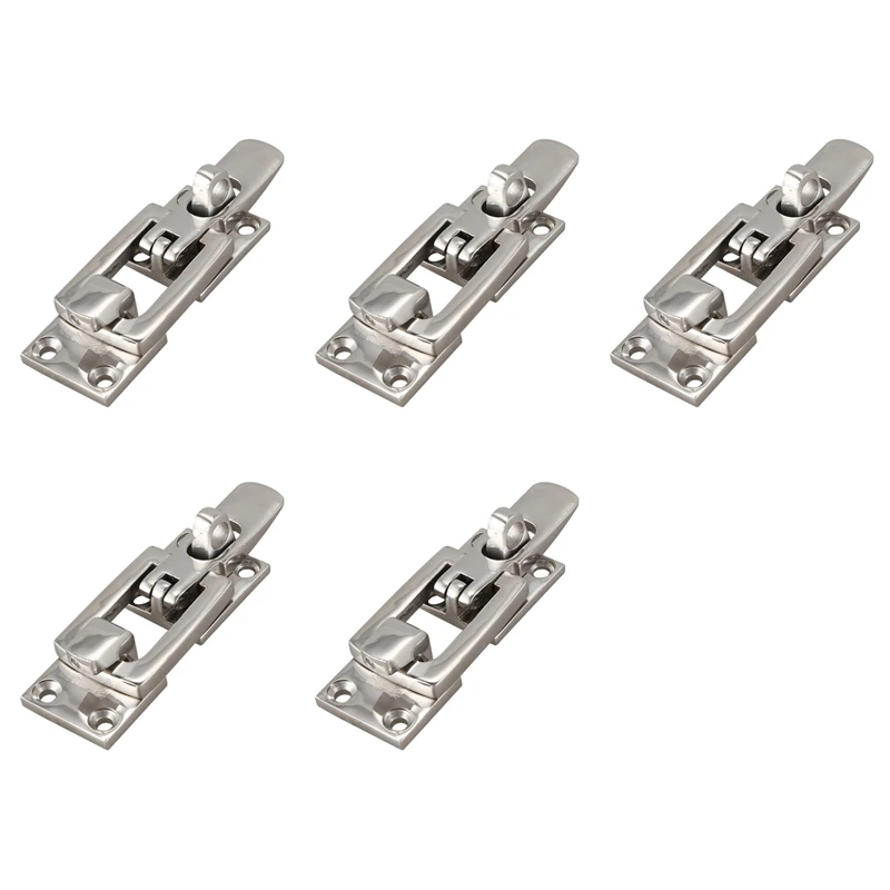 

5X 316 Stainless Steel Marine Boat Door Lock Latch Catch Anti-Rattle Fastener Clamp 70Mm Marine Hardware