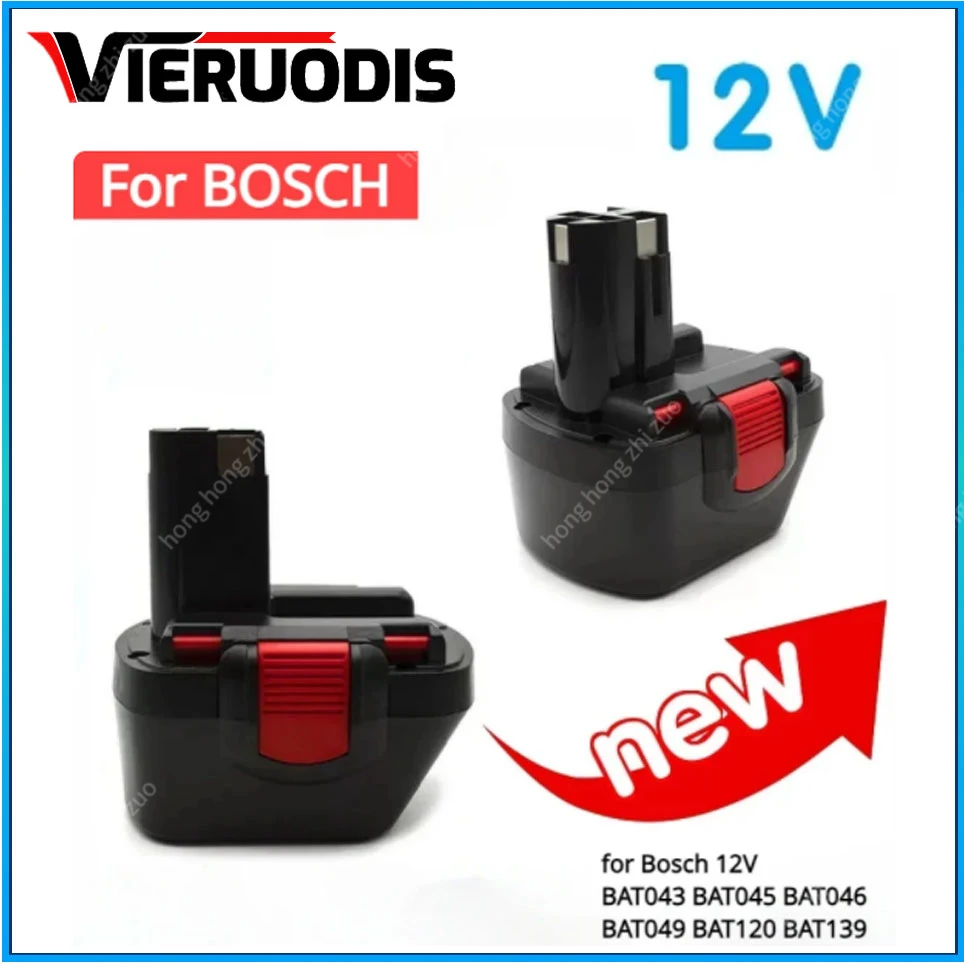 

For Bosch 12V Rechargeable Ni-MH Power Tool Battery 9.8AH BAT043 D70745 PSR12 GSB12 GSR12 BAT038 BAT045 BAT040