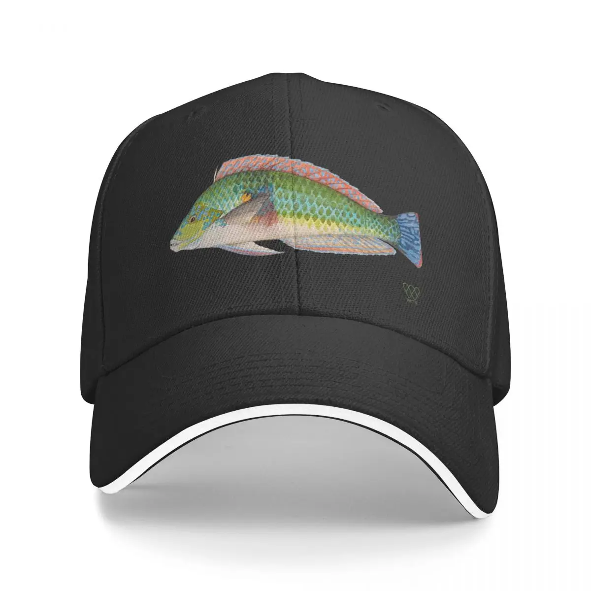 Green Parrot Fish Baseball Cap Luxury Hat Visor hard hat Women Men's