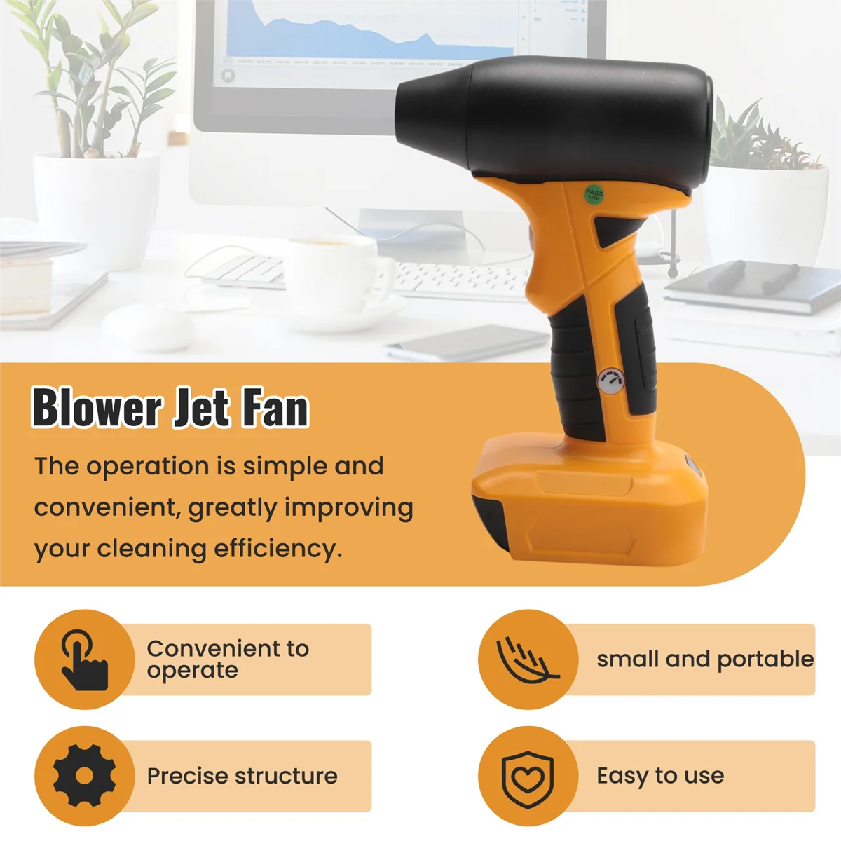 

AA98 Mini Power Jet Fan 130000 об/мин, скорость ветра, 4-скоростное управление для литиевой батареи 18 В, 20 В, суперструйный вентилятор