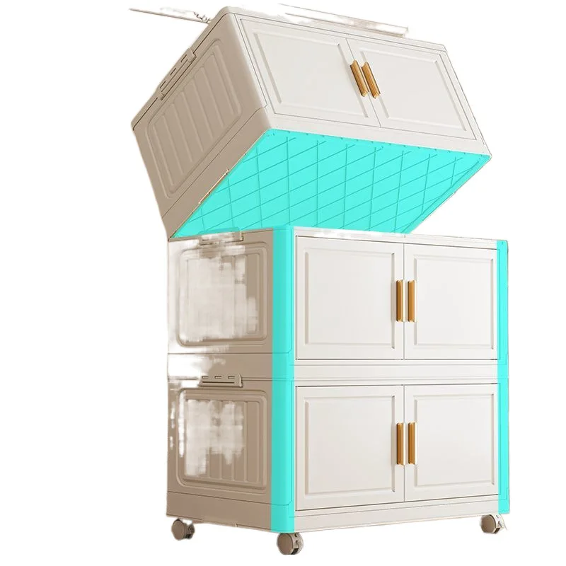 

Складной шкаф для хранения: тумба для обуви, одежды, книг, пластиковый шкаф-органайзер большой вместимости для дома и общежития