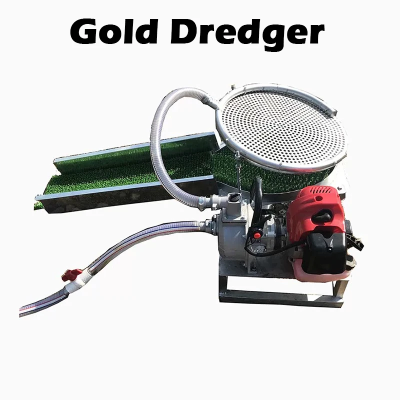 Portable River Sand Gold Panning Machine Nugget Mining Pan Dredging Prospecting River Tool Wash Gold Panning Equipment