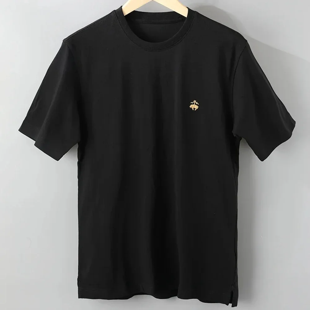 Men T-shirt Brand Short Sleeve Tshirt Clothing Brooks Brothers Designer Tee Women Cotton T Shirt Summer High Quality Top 71240