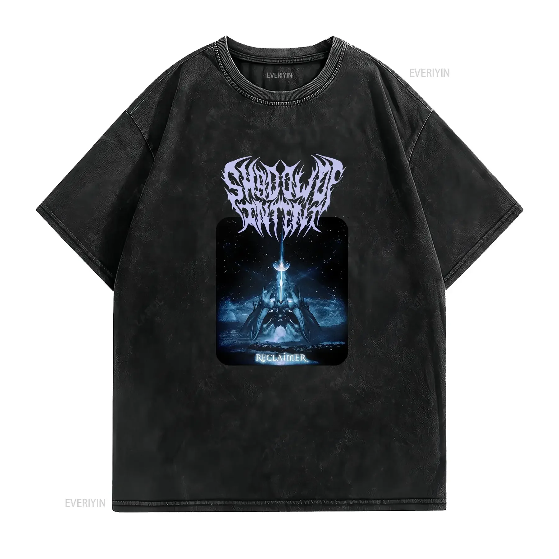 Shadow of IntenT T Shirt Mens XL Black Reclaimer Deathcore Band Metal vintage Washed Comfortable Unisex Stretched Slightly