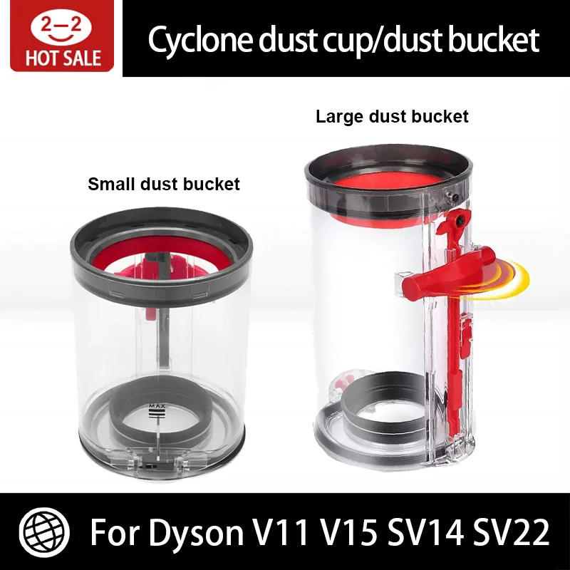 Upgraded Dust bin for Dyson V11 V15 SV14 SV22 Vacuum Cleaner,Small and Large Canister For Vacuum Cleaner of Different regions