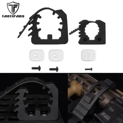 Tactical Rifle Mount Rubber Clamp Vertical Vehicle AR15 Organization Rifle Rack Aluminum Backer Plates For Rigid Molle Panel