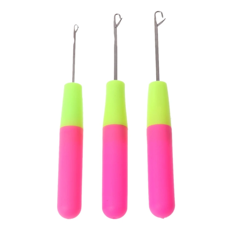 3PCS Crochet Hook for Latch Lock Needle Tool Rug Making Knitting Interlock DIY T 87HA