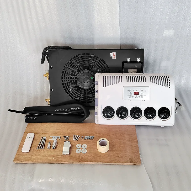 

Trailer Mounted RV Air Conditioning Unit 12V 1000W Compressor New for 24V Vehicle Modification Parking air Conditioner