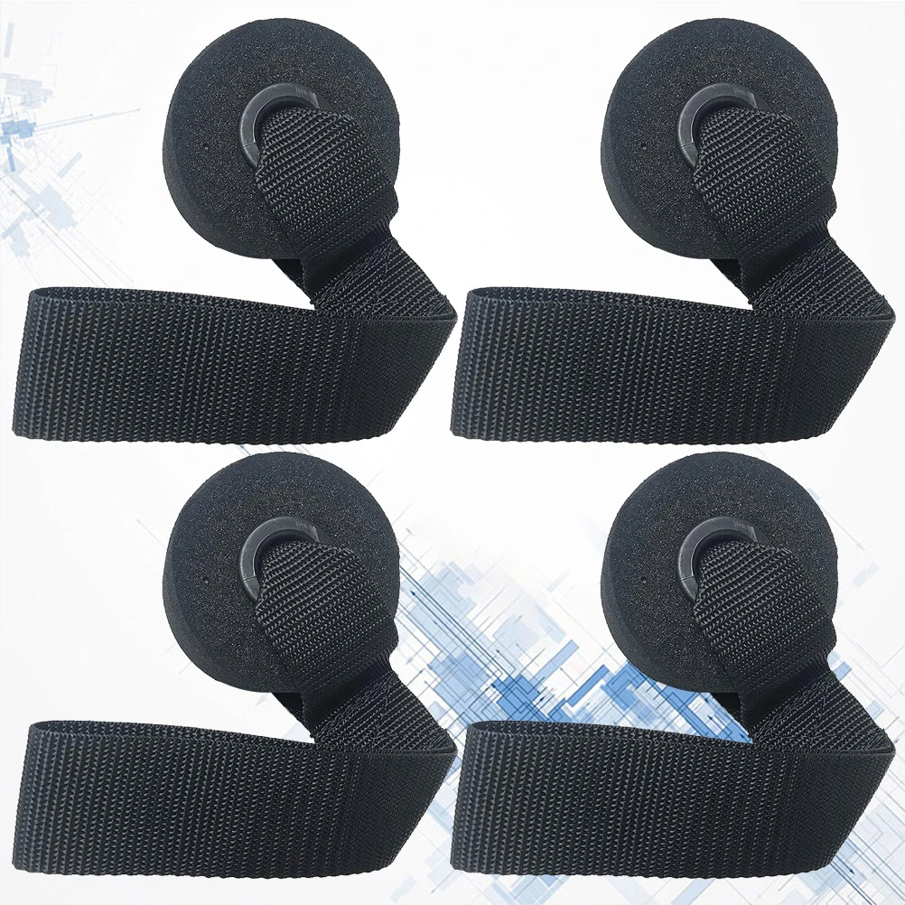 

4pcs Fitness Door Anchor Resistant Elastic Strap Resistance Band Workout Buckle Thickened Pad Door Clamp Training