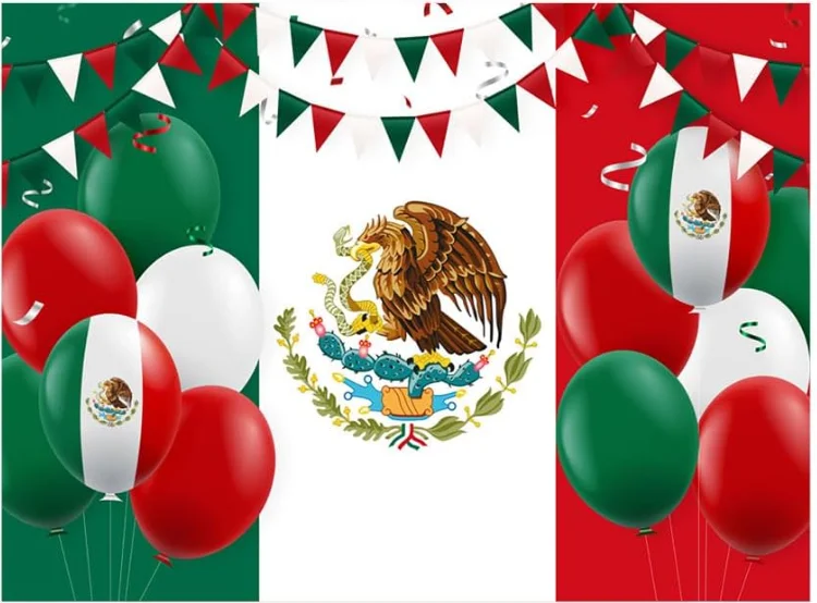 Mexican Independence Day Backdrop Viva Mexico Dia De La Independencia Fiesta Party Photography Background Photo Booth