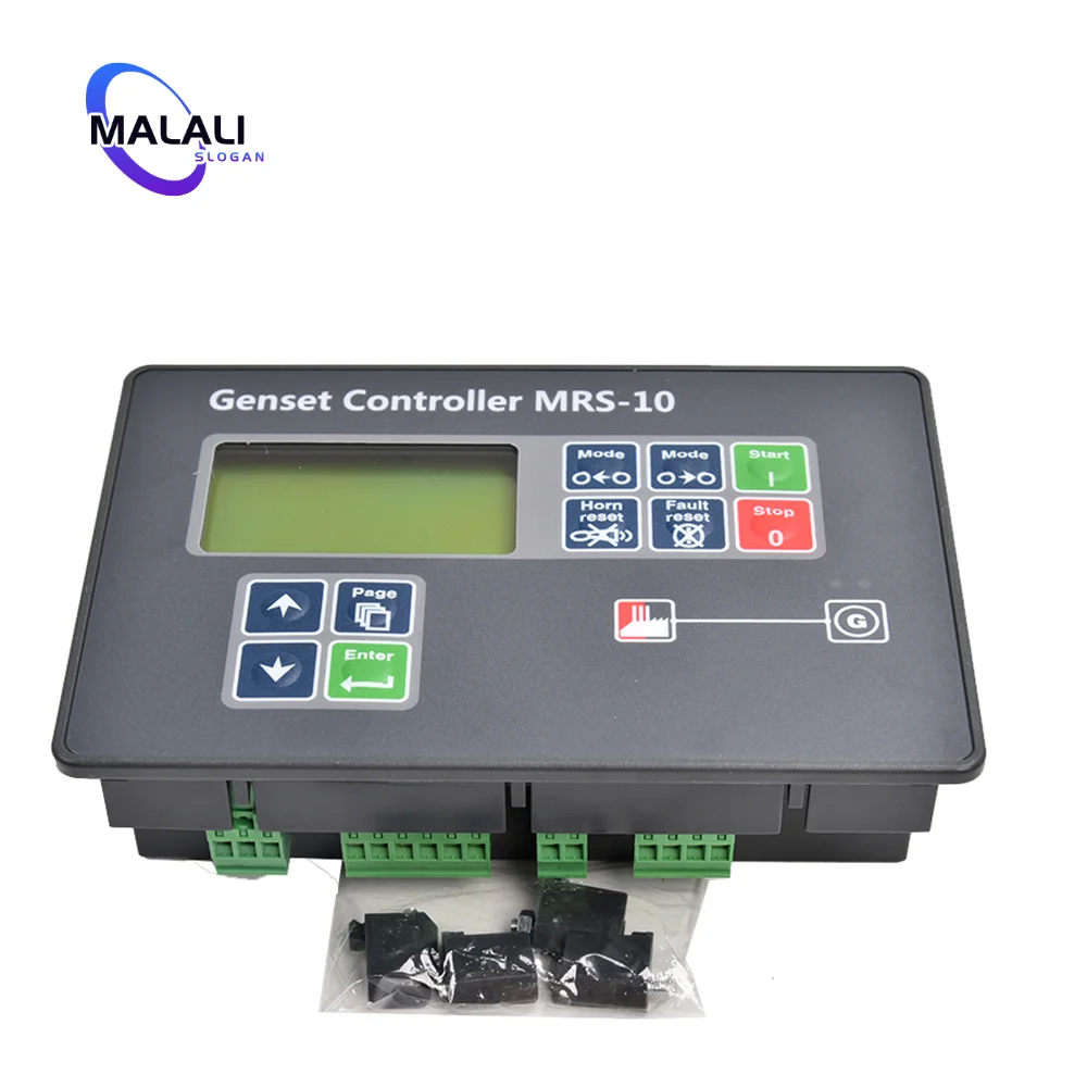 

MRS10 MRS-10 Genset Controller Auto Remote Start LCD Control Protect Module Panel Diesel Generator Part Compatible With Original