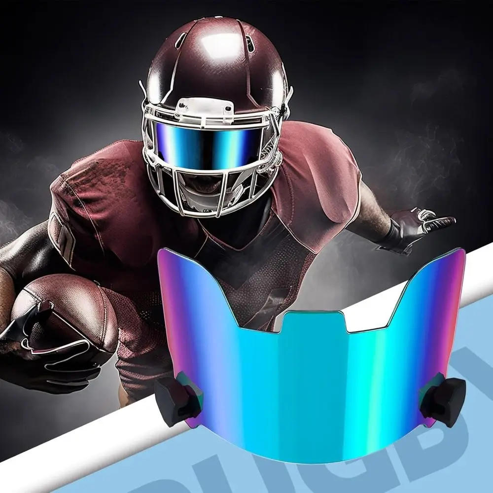 

Портативный универсальный футбольный козырек повышает видимость, защита глаз, козырек для лакросса, козырек для футбольного шлема, спортивные аксессуары