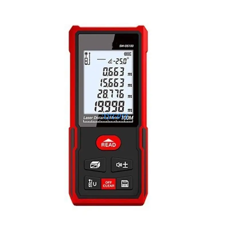 E15A Professional Distance Meter Wide Ranges 50m to 120m Efficient Distance Meter for Multifunction Applications