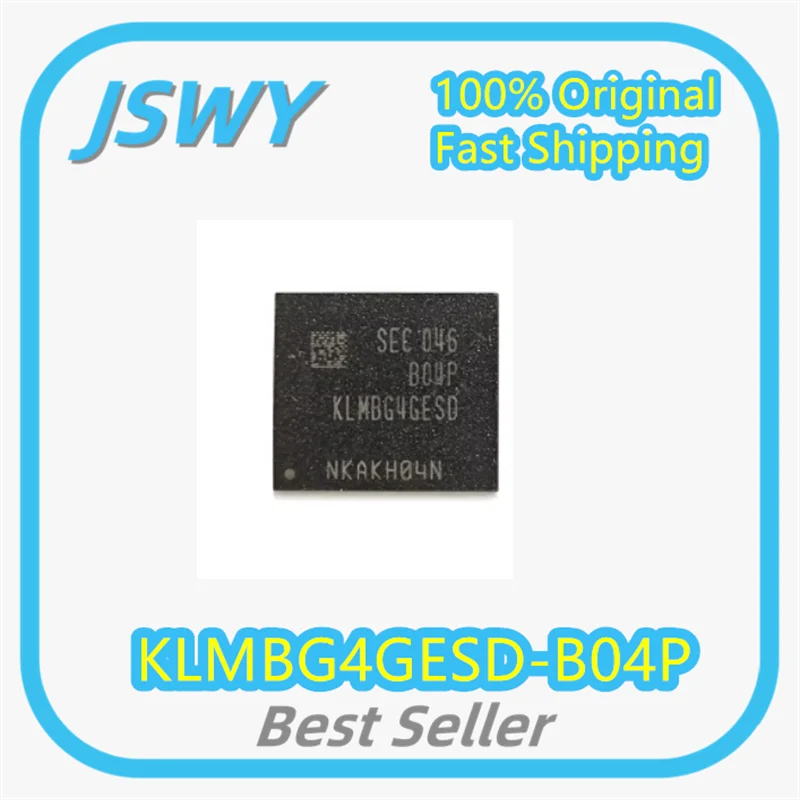 (1/5 piece) KLMBG4GESD-B04P 32G EMMC5.1 Automotive Grade Memory Chip IC BGA153 Brand New Original Fast Shipping