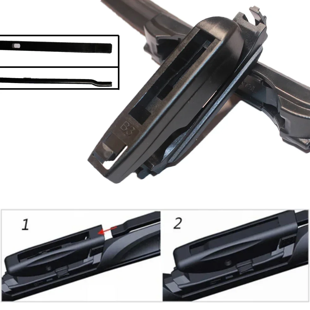 لسيتروين نيمو 2008 2009 2010 2011 2012 2013 فرش غسالة تنظيف الزجاج الأمامي الزجاج الأمامي اكسسوارات السيارات شفرات الممسحة #6