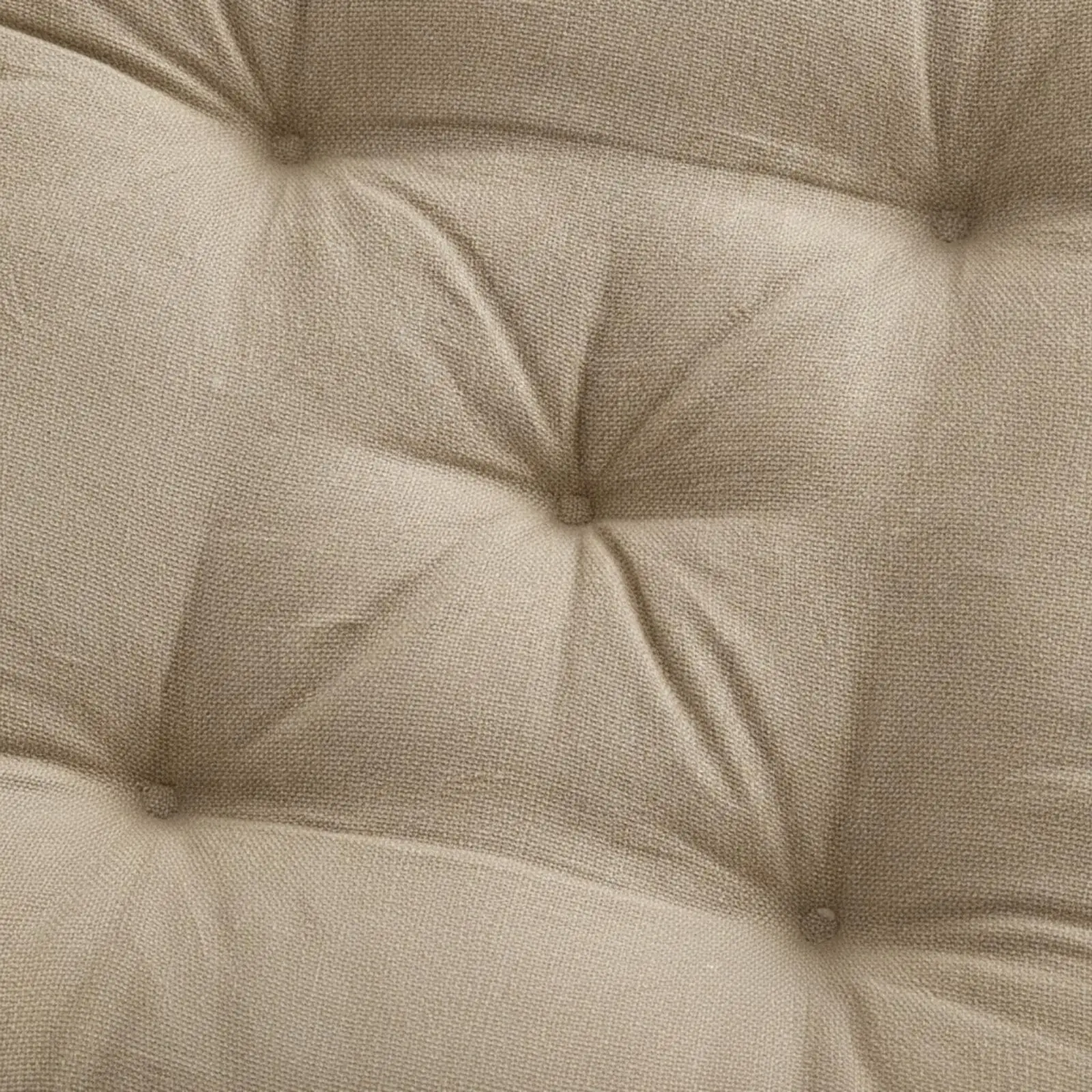 Tufted Square Chair Cushion Soft Linen Cover Tie Straps Cushion Pad for Kitchen Bench Window Seat Relaxing Supportive Seat