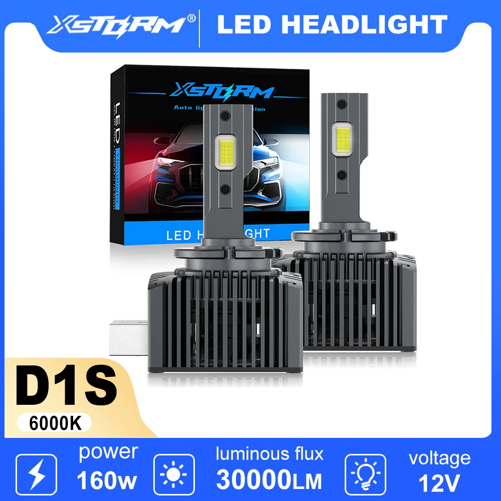 

XSTORM D1S D3S Healight 160W D2S D2R D4S D4R D5S D8S Светодиодные лампы Canbus Автоматические светодиодные фонари Лампа для автомобильных фар 6500K Plug&Play