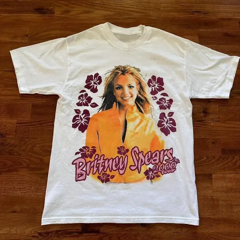 Britney Spears Oops I Did It Again 2000 Tour White T Shirt Full Size S 5XL
