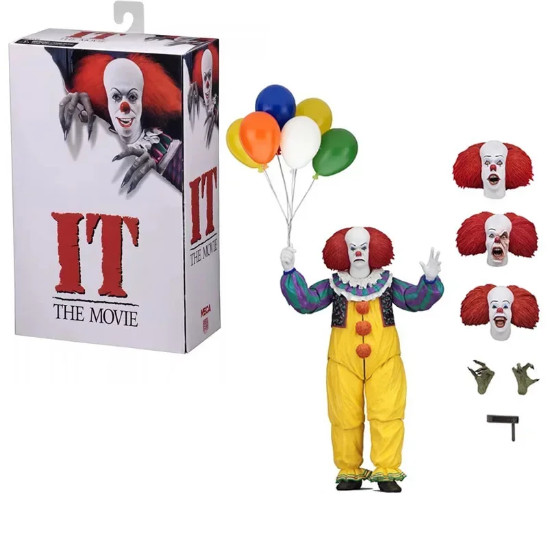 NECA Figure 40th Anniversary Ultimate Leatherface Classic Terror Pennywise 1990 Joker Horror Movie Action Figure Gift