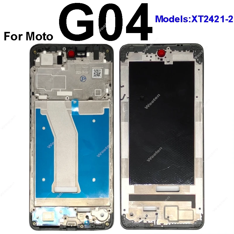 LCD Frame Chassis Cover For Motorola Moto G04 G14 G54 G84 LCD Frame Middle Bezel Plate Panel Housing Replacement Repair Parts