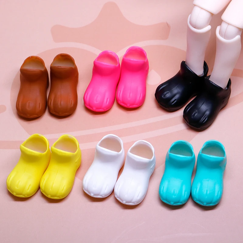 Bjd Doll Shoes 1/12 Casual Hand-made Cowhide Doll Shoes Turn Over Leather Shoes Cute Girl Shoes Leather OB11 Doll Shoes