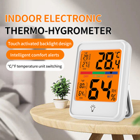 MC41S  Electronic Digital Temperature Humidity Meter Backlight -20~70℃ Portable Indoor With Stand Magnet Thermometer Hygrometer