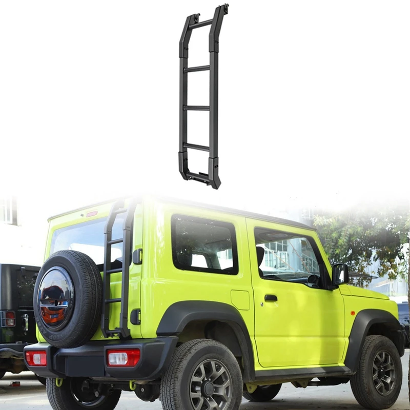 

For Suzuki Jimny 2019 2020 2021 2022 JB64 JB74 Aluminum Car Rear Tail Door Ladder Climbing Exterior Accessories Part