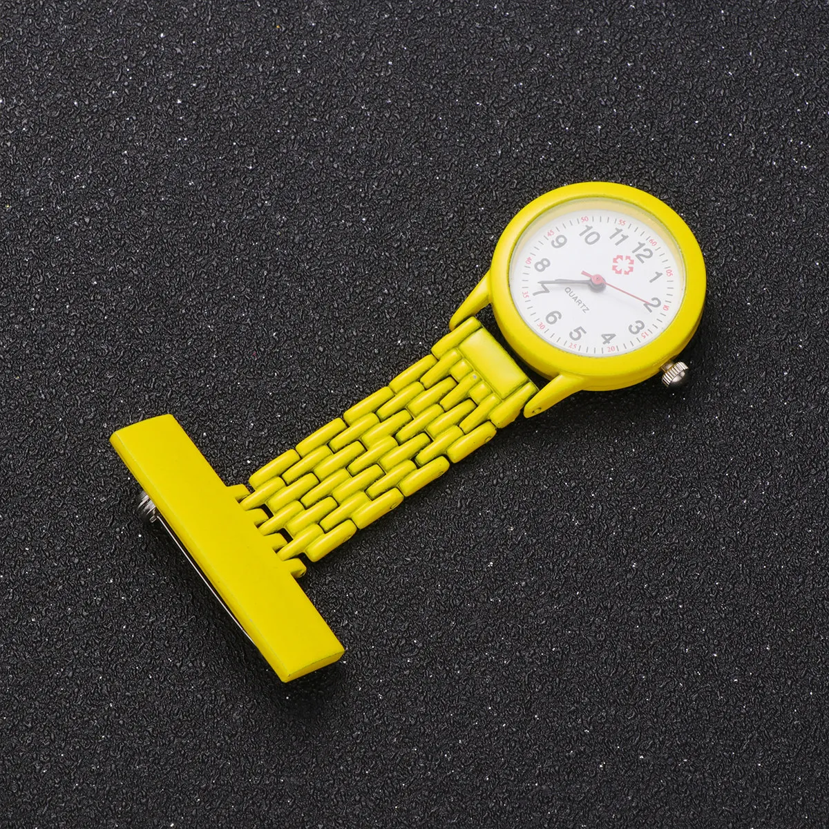 

Nurse Fashionable Nurse Watch Yellow Portable Durable Practical Exquisite Detail Easy Read Popular Gift