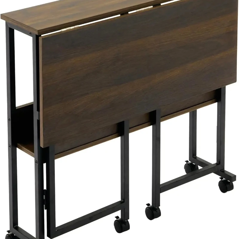 remote work desk, 80cm wide, 53cm deep, 75cm high, space-saving, multi-functional table, compass table, melamine-