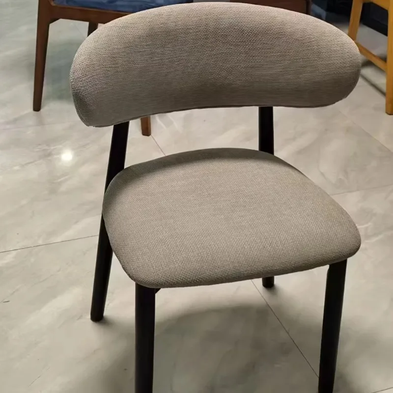 

Save Freight Saving Volume Classic Simple High Quality Fabric Leather Removable Solid Metal Hotel Cafe Restaurant Dining Chairs