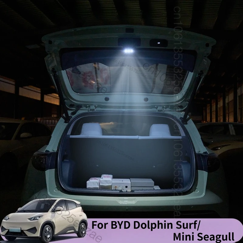 Para BYD Dolphin Surf/Mini Seagull 2026 2025 2024, luz trasera para maletero, modificación de puerta trasera, luz Led Interior para maletero, Interior de coche