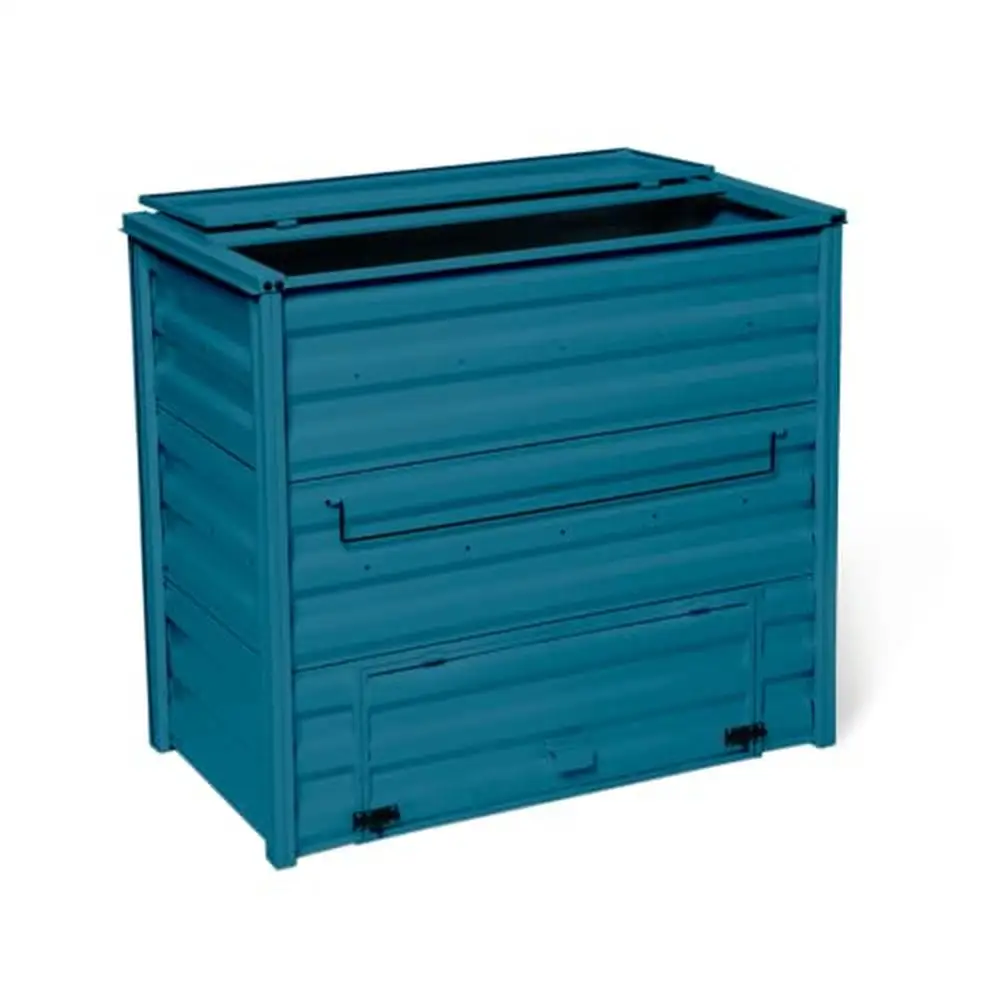 Metal Outdoor Compost Bin Weatherproof Steel 36