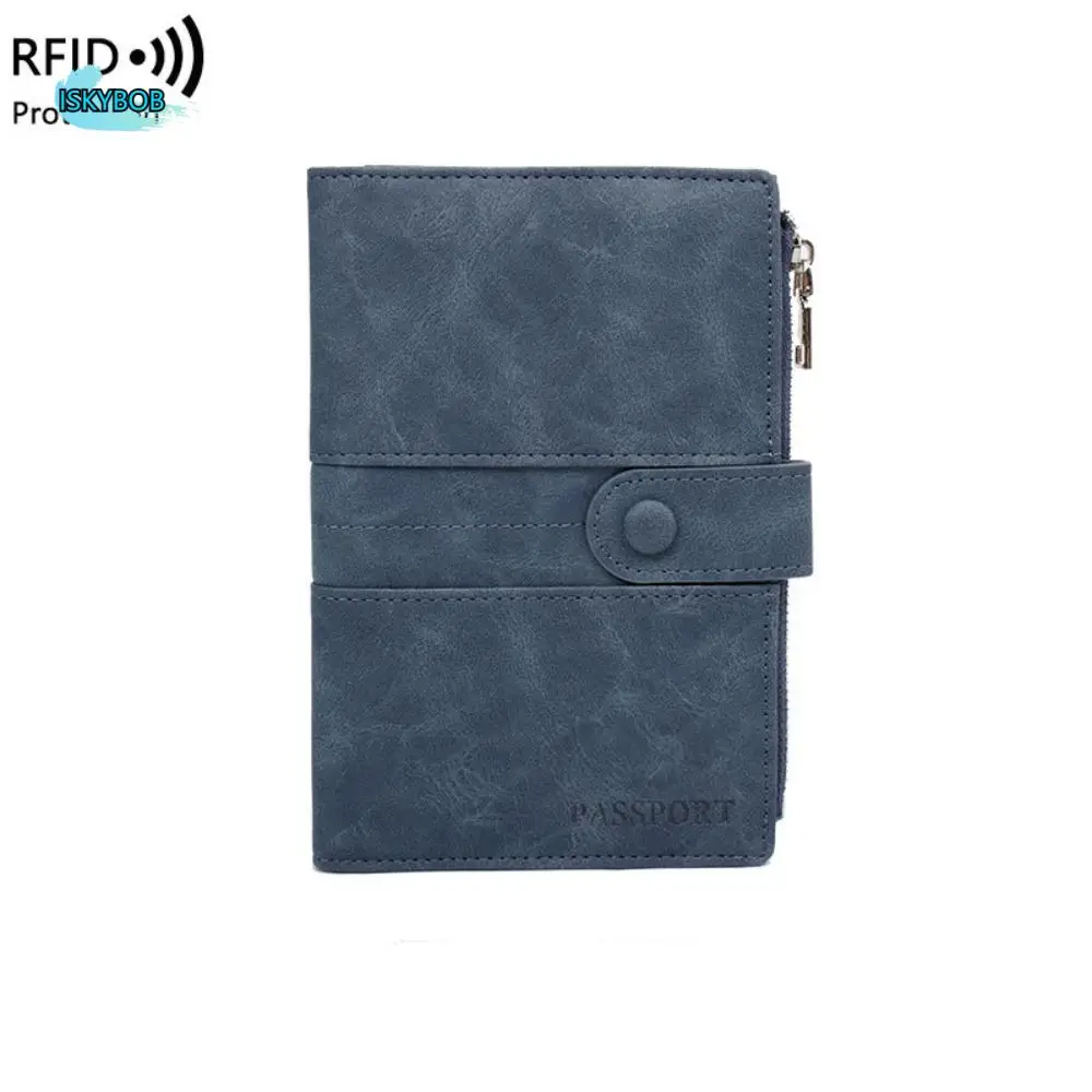 

Портативная RFID противоугонная сумка для паспорта из искусственной кожи, кошелек, держатель для карт, дорожный кошелек, обложка для паспорта, держатель для билетов, сумка для хранения карт, мужская сумка