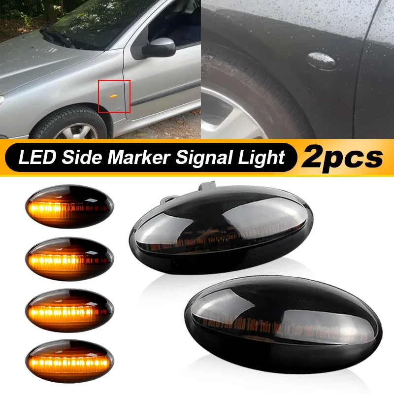 

For Peugeot 206 307 407 Partner Citroen Expert Citroen Berlingo Xsara Elysee Jumpy C3 C5 LED Side Marker Light Repeater Lamp