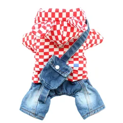 Small Dog Clothes Thick Warm Dog Jumpsuit Coat Jacket Yorkie Pomeranian Poodle Bichon Schnauzer Clothing Pet Apparel Winter