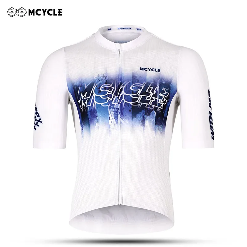 Mcycle Men's Cycling Jersey Custom Short Sleeve Breathable Quick Dry Bicycle Jersey Race Fit for Road Racing Training